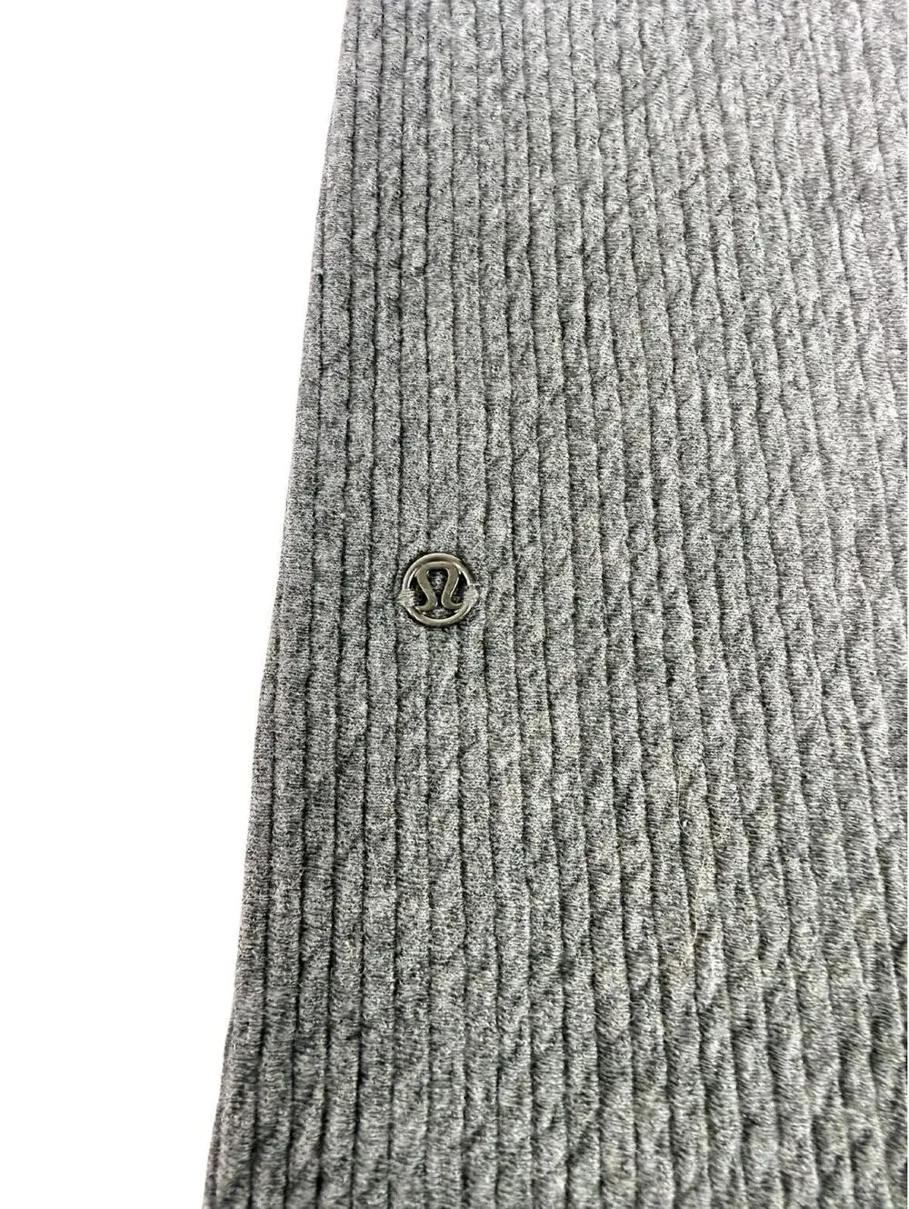Lululemon Wide Leg Crop Lounge Pants Gray Ribbed Size 8